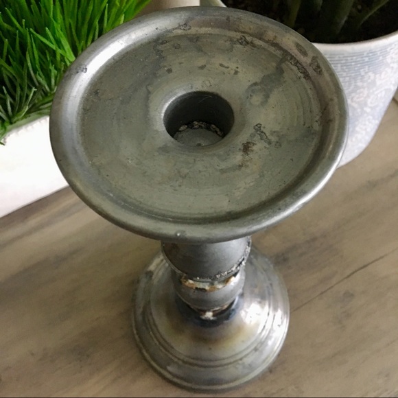 🆕 Galvanized Iron Candlestick Holder - Picture 3 of 5